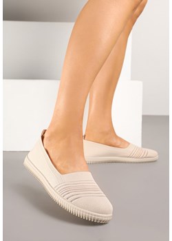 Beżowe Tenisówki Ozdobione Paskami Heloti ze sklepu renee.pl w kategorii Trampki damskie - zdjęcie 179402286