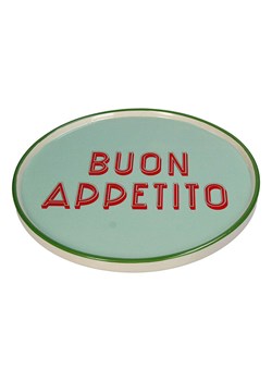 Kersten Talerz &quot;Buon Appetito&quot; w kolorze miętowym do serwowania - Ø 25,5 cm ze sklepu Limango Polska w kategorii Naczynia - zdjęcie 179407108