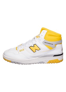 New Balance Skórzane sneakersy "BB650RCG" w kolorze biało-żółtym - id: 16499028 - marki New Balance - 179410476 New Balance Skórzane sneakersy "BB650RCG" w kolorze biało-żółtym ze sklepu Limango Polska w kategorii Buty sportowe męskie - zdjęcie 179410476