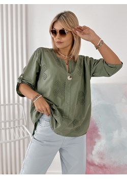 bluzka ohrid khaki one size ze sklepu UBRA w kategorii Bluzki damskie - zdjęcie 179411939