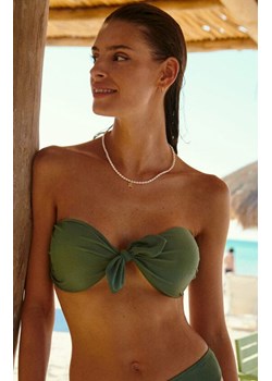 Góra stroju kąpielowego bandeau khaki Nathalie SW-847, Kolor khaki, Rozmiar L, Kinga ze sklepu Intymna w kategorii Stroje kąpielowe - zdjęcie 179412078