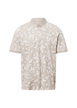 Jack & Jones Męska koszulka polo - JJJeff Mężczyźni Bawełna beżowy wzorzysty ze sklepu vangraaf w kategorii T-shirty męskie - zdjęcie 179416336