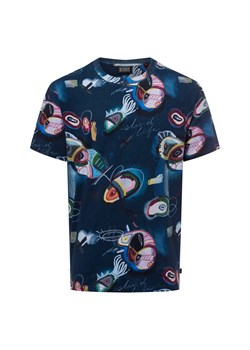 Scotch & Soda Koszulka męska Mężczyźni Bawełna granatowy wzorzysty - id: 742459-0001-09920 - marki SCOTCH&SODA - 179416348 Scotch & Soda Koszulka męska Mężczyźni Bawełna granatowy wzorzysty ze sklepu vangraaf w kategorii T-shirty męskie - zdjęcie 179416348