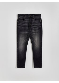 Reserved - Jeansy slim fit z przetarciami - czarny ze sklepu Reserved w kategorii Jeansy męskie - zdjęcie 179416617