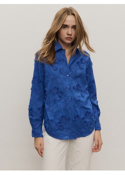 Reserved - Koszula z haftem - niebieski ze sklepu Reserved w kategorii Koszule damskie - zdjęcie 179417165