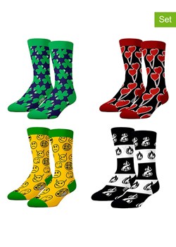 Lucky Socks Skarpety (4 pary) ze wzorem ze sklepu Limango Polska w kategorii Skarpetki męskie - zdjęcie 179422318