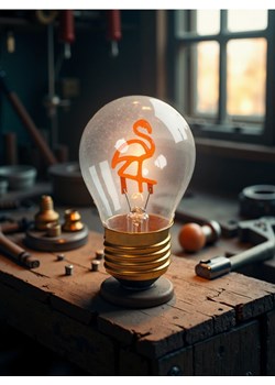Sinsay - Dekoracyjna Lampa LED w Kształcie Żarówki Edisona - różowy ze sklepu Sinsay w kategorii Lampy stołowe - zdjęcie 179429487