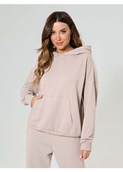 Sinsay - Bluza hoodie z kieszenią - kremowy ze sklepu Sinsay w kategorii Bluzy damskie - zdjęcie 179429646
