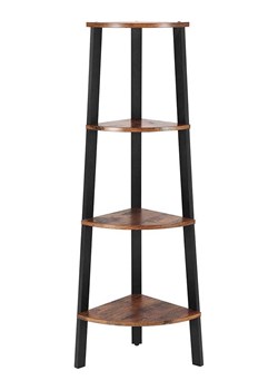 SONGMICS Regał narożny w kolorze czarno-brązowym - 34 x 125 x 34 cm ze sklepu Limango Polska w kategorii Regały i witryny - zdjęcie 179431107