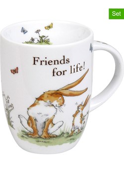 Könitz Kubki jumbo (2 szt.) w kolorze biało-brązowym - 380 ml ze sklepu Limango Polska w kategorii Dzbanki i zaparzacze - zdjęcie 179431555