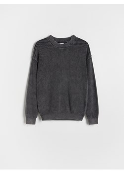 Reserved - Bawełniany sweter oversize - ciemnoszary ze sklepu Reserved w kategorii Swetry chłopięce - zdjęcie 179438989