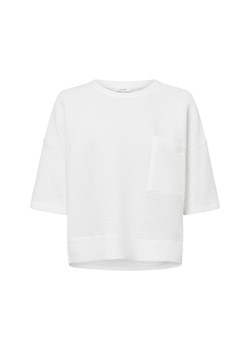 Opus Damski sweter z krótkim rękawem - Gandro Kobiety biały wypukły wzór tkaniny ze sklepu vangraaf w kategorii Bluzy damskie - zdjęcie 179439125