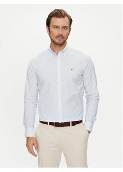 Tommy Hilfiger Koszula Micro Foulard MW0MW35813 Błękitny Slim Fit - id: 0000303857677 - marki Tommy Hilfiger - 179445148 Tommy Hilfiger Koszula Micro Foulard MW0MW35813 Błękitny Slim Fit ze sklepu MODIVO w kategorii Koszule męskie - zdjęcie 179445148