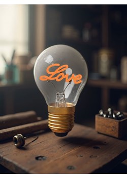 Sinsay - Dekoracyjna Lampa LED w Kształcie Żarówki Edisona - różowy ze sklepu Sinsay w kategorii Lampy stołowe - zdjęcie 179448145