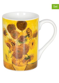 Könitz Kubki (2 szt.) &quot;Les fleurs van Gogh Sonnenblum&quot; w kolorze żółtym - 90 ml ze sklepu Limango Polska w kategorii Kubki - zdjęcie 179449495