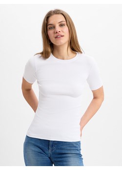 Samsøe Samsøe Koszulka damska - Saalexo Kobiety Bawełna biały jednolity ze sklepu vangraaf w kategorii Bluzki damskie - zdjęcie 179452188