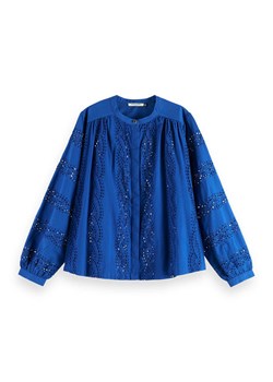 Scotch &amp; Soda Bluzka w kolorze niebieskim ze sklepu Limango Polska w kategorii Koszule damskie - zdjęcie 179452479
