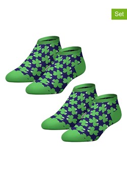 Lucky Socks Skarpety (2 pary) w kolorze zielono-granatowym - id: 16796236 - marki Lucky Socks - 179457817 Lucky Socks Skarpety (2 pary) w kolorze zielono-granatowym ze sklepu Limango Polska w kategorii Skarpetki męskie - zdjęcie 179457817