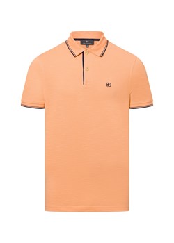Nils Sundström Męska koszulka polo Mężczyźni Bawełna morelowy jednolity ze sklepu vangraaf w kategorii T-shirty męskie - zdjęcie 179460237