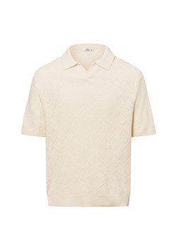 Redefined Rebel Męska koszulka polo - RRSalvatore Mężczyźni Sztuczne włókno écru jednolity ze sklepu vangraaf w kategorii T-shirty męskie - zdjęcie 179460239