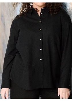 Sinsay - Koszula z domieszką lnu PLUS SIZE - czarny ze sklepu Sinsay w kategorii Koszule damskie - zdjęcie 179465649
