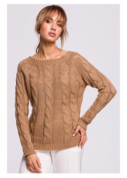 made of emotion Sweter w kolorze jasnobrązowym ze sklepu Limango Polska w kategorii Swetry damskie - zdjęcie 179465819