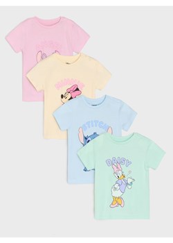 Sinsay - Koszulki 4 pack Disney - różowy - id: 857EG-03X - marki Sinsay - 179469768 Sinsay - Koszulki 4 pack Disney - różowy ze sklepu Sinsay w kategorii Bluzki dziewczęce - zdjęcie 179469768
