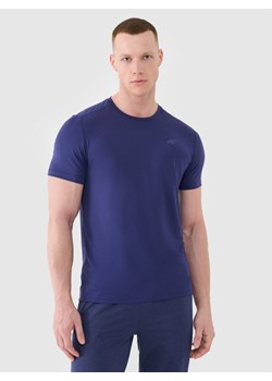 Męska koszulka treningowa 4F 4FWSS25TFTSM1343 - granatowa ze sklepu Sportstylestory.com w kategorii T-shirty męskie - zdjęcie 179470936