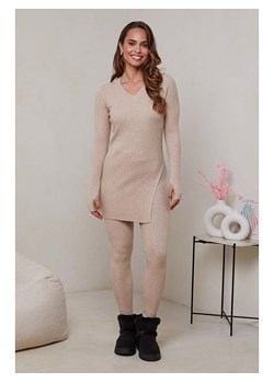 Soft Cashmere 2-częściowy zestaw w kolorze beżowym ze sklepu Limango Polska w kategorii Swetry damskie - zdjęcie 179472269