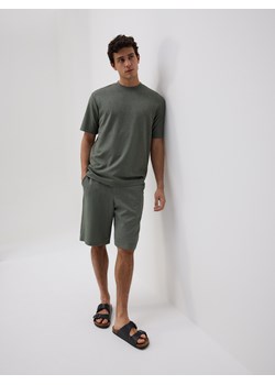 Reserved - Strukturalny t-shirt comfort fit - jasny zielony ze sklepu Reserved w kategorii T-shirty męskie - zdjęcie 179475056