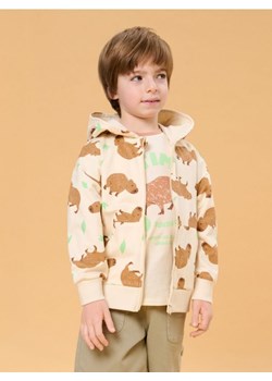 Sinsay - Bluza z kapturem z motywem kapibary - kremowy ze sklepu Sinsay w kategorii Bluzy chłopięce - zdjęcie 179476959