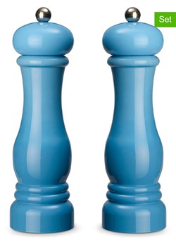 Echtwerk 2-częściowy zestaw przyprawników w kolorze błękitnym - wys. 21 x Ø 6 cm ze sklepu Limango Polska w kategorii Młynki do soli i pieprzu - zdjęcie 179480489