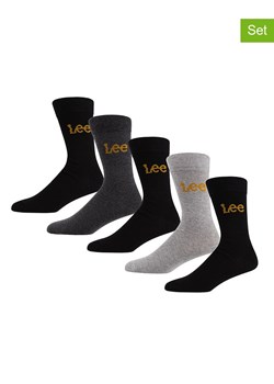 LEE Underwear Skarpety (5 par) &quot;Drew&quot; w kolorze czarnym, granatowym i szarym ze sklepu Limango Polska w kategorii Skarpetki męskie - zdjęcie 179482168