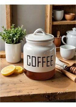 Sinsay - Pojemnik do przechowywania z napisem "Coffee" - biały ze sklepu Sinsay w kategorii Pojemniki kuchenne - zdjęcie 179484656
