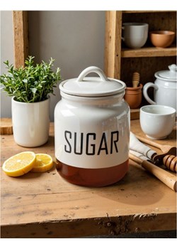 Sinsay - Pojemnik do przechowywania z napisem "Sugar" - biały - id: 661EW-00X - marki Sinsay - 179484657 Sinsay - Pojemnik do przechowywania z napisem "Sugar" - biały ze sklepu Sinsay w kategorii Pojemniki kuchenne - zdjęcie 179484657