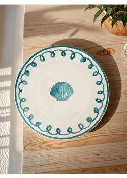 Sinsay - Porcelanowy talerz z morskim motywem - niebieski ze sklepu Sinsay w kategorii Talerze - zdjęcie 179484786