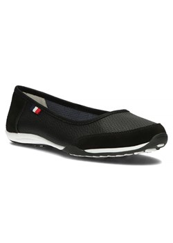 Skórzane tenisówki DP142/24 BK czarne perforowane ze sklepu butyolivier w kategorii Trampki damskie - zdjęcie 179484929