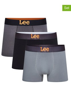 LEE Underwear Bokserki (3 pary) &quot;Lucan&quot; w kolorze szaro-czarnym ze sklepu Limango Polska w kategorii Majtki męskie - zdjęcie 179488139