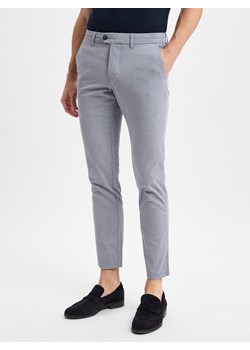 Finshley & Harding Męskie chinosy - Dylan Slim Fit Mężczyźni Bawełna jasnoniebieski marmurkowy ze sklepu vangraaf w kategorii Spodnie męskie - zdjęcie 179489759