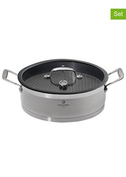 Chef Cuisine 2-częściowy zestaw w kolorze srebrnym - Ø 28 cm ze sklepu Limango Polska w kategorii Garnki - zdjęcie 179501795