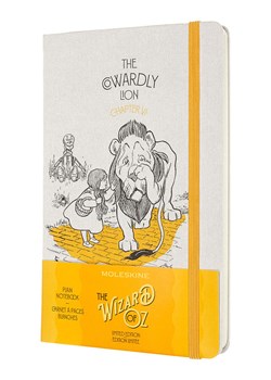 Moleskine Notatnik &quot;Wizard of Oz&quot; w kolorze biało-żółtym - 13 x 21 cm ze sklepu Limango Polska w kategorii Akcesoria biurowe - zdjęcie 179502056