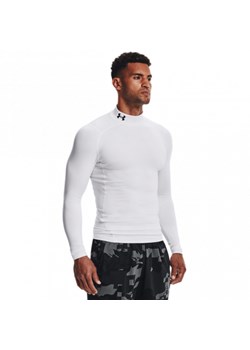 Męski longsleeve treningowy termoaktywny Under Armour UA CG Armour Comp Mock - biały ze sklepu Sportstylestory.com w kategorii T-shirty męskie - zdjęcie 179506859
