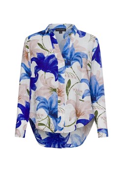 Franco Callegari Damska bluzka lniana Kobiety len biały wzorzysty ze sklepu vangraaf w kategorii Bluzki damskie - zdjęcie 179510777