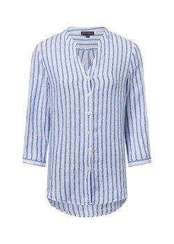 Franco Callegari Damska bluzka lniana Kobiety len biały w paski ze sklepu vangraaf w kategorii Bluzki damskie - zdjęcie 179510785