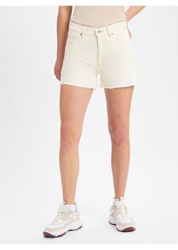 HUGO BLUE Dżinsowe szorty - Gimusa Kobiety Bawełna écru jednolity ze sklepu vangraaf w kategorii Szorty - zdjęcie 179510825