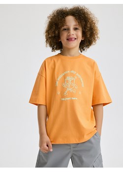 Reserved - T-shirt oversize - koralowy ze sklepu Reserved w kategorii T-shirty chłopięce - zdjęcie 179512098