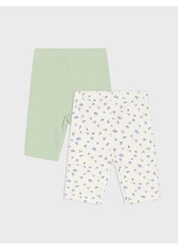 Sinsay - Krótkie legginsy z prażkowanej dzianiny 2 pack - wielobarwny - id: 482EJ-MLC - marki Sinsay - 179528197 Sinsay - Krótkie legginsy z prażkowanej dzianiny 2 pack - wielobarwny ze sklepu Sinsay w kategorii Spodenki dziewczęce - zdjęcie 179528197