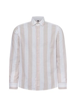 Nils Sundström Męska koszula casual z zawartością lnu Mężczyźni Modern Fit Bawełna beżowy w paski - id: 751831-0009-09920 - marki Nils Sundström - 179532869 Nils Sundström Męska koszula casual z zawartością lnu Mężczyźni Modern Fit Bawełna beżowy w paski ze sklepu vangraaf w kategorii Koszule męskie - zdjęcie 179532869