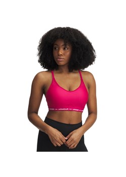 Biustonosz treningowy Under Armour UA Crossback Low Bra - różowy ze sklepu Sportstylestory.com w kategorii Biustonosze - zdjęcie 179536395