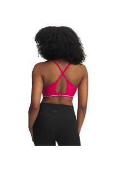 Biustonosz treningowy Under Armour UA Crossback Low Bra - różowy ze sklepu Sportstylestory.com w kategorii Biustonosze - zdjęcie 179536396